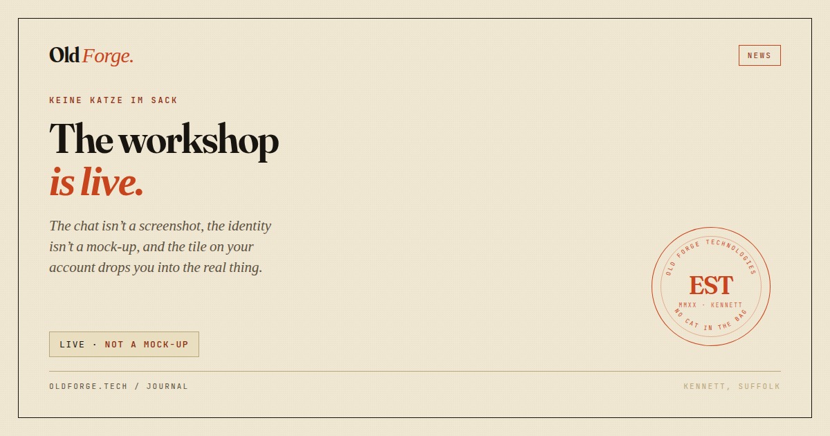The workshop is live